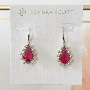 Kendra Scott Ruby Jupiter drop earrings